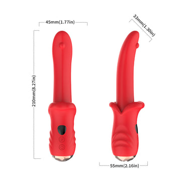 Tongue vibrator female masturbator erotic products dual vibration massage AV stick